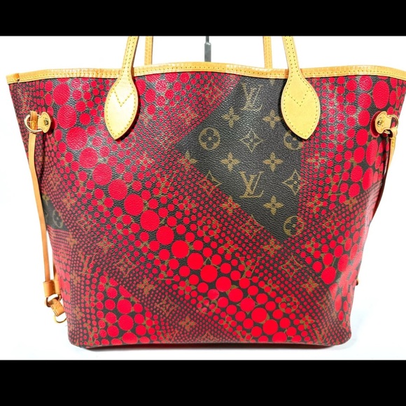 Louis Vuitton Neverfull MM Yayoi Kusama Red - Picture 3 of 12